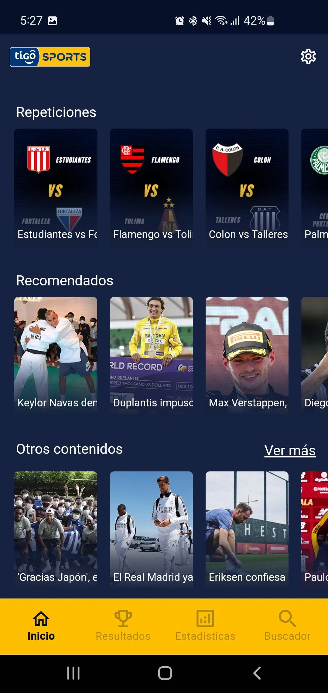 Tigo Sports Honduras | Indus Appstore | Screenshot