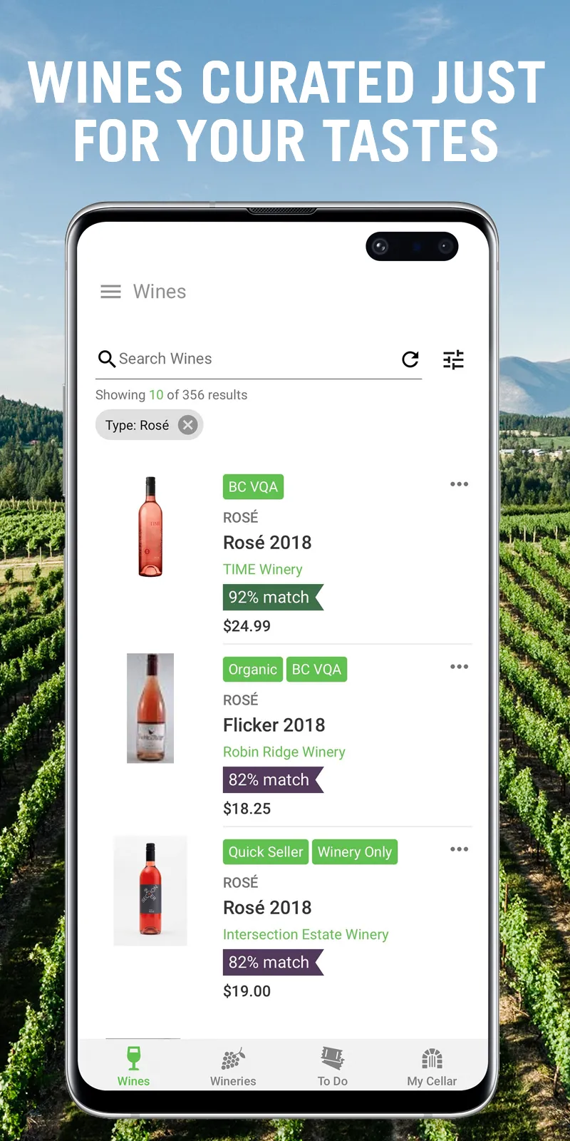 Wines of BC Explorer | Indus Appstore | Screenshot