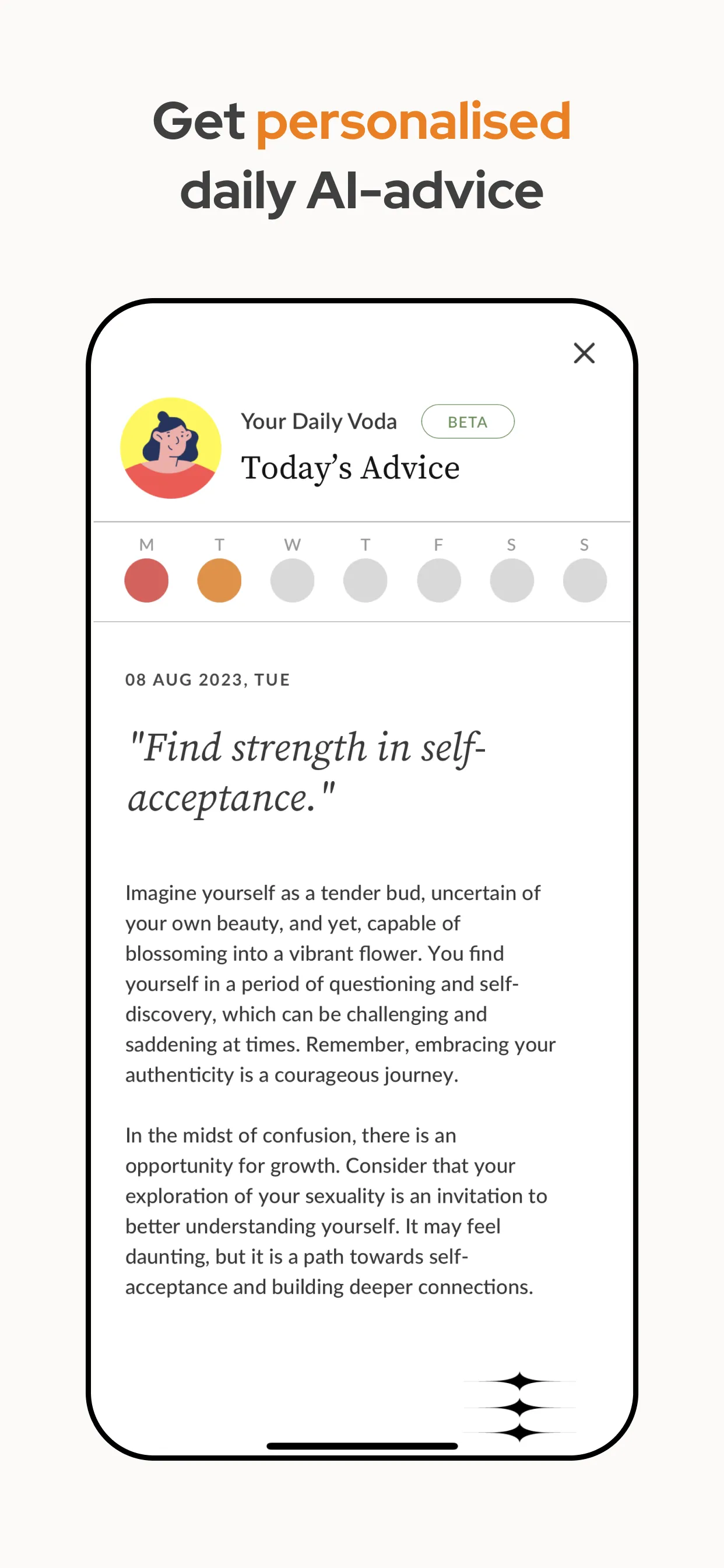 Voda: LGBTQIA+ Mental Wellness | Indus Appstore | Screenshot