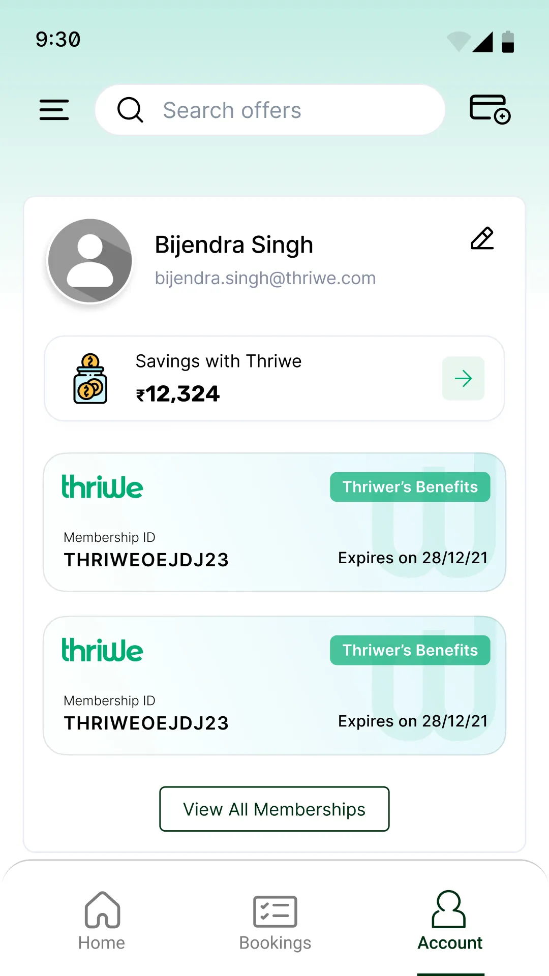 Thriwe–Benefits Platform | Indus Appstore | Screenshot