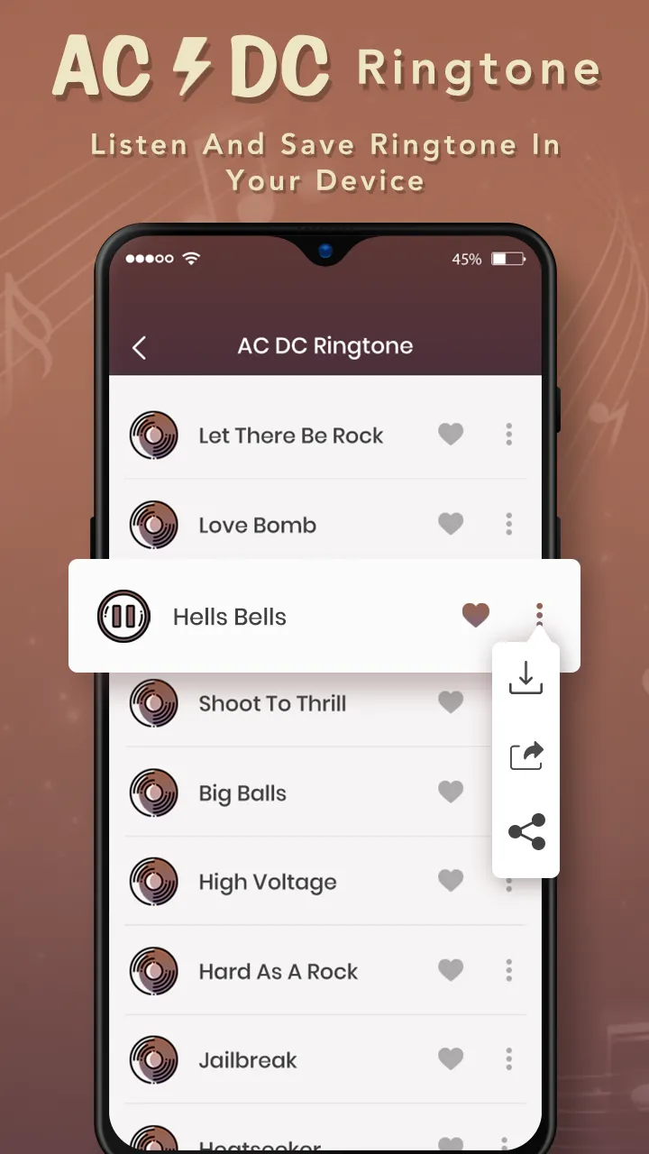 Ac Dc Ringtone | Indus Appstore | Screenshot