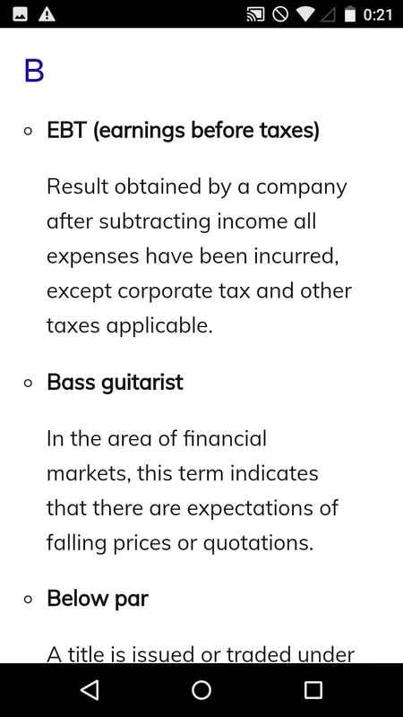 Financial Dictionary | Indus Appstore | Screenshot