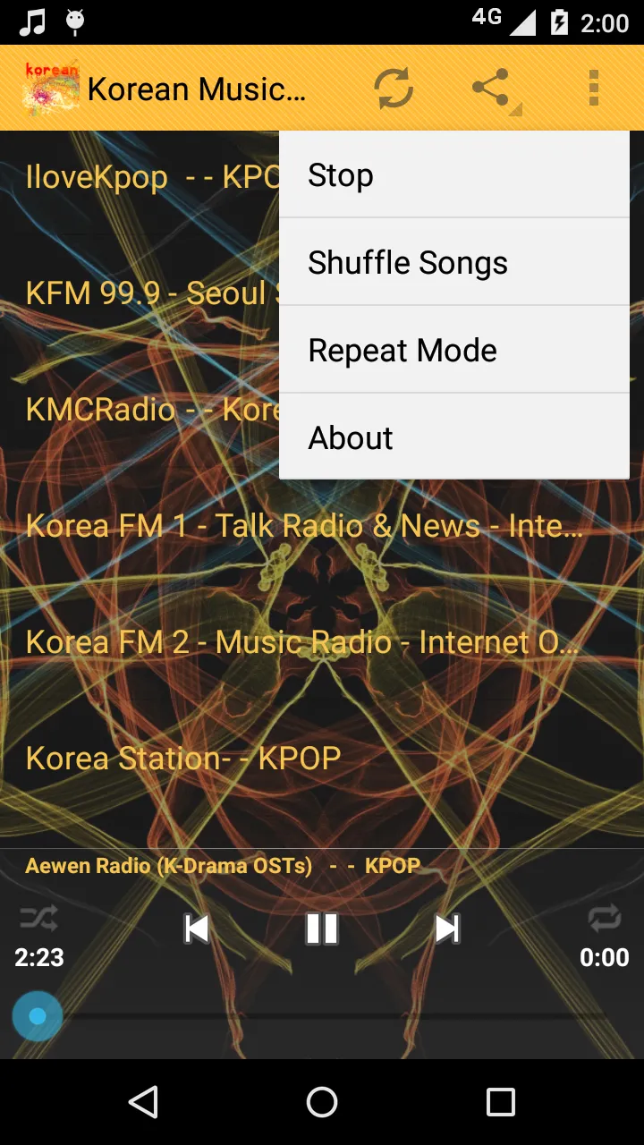 Korean Music ONLINE | Indus Appstore | Screenshot