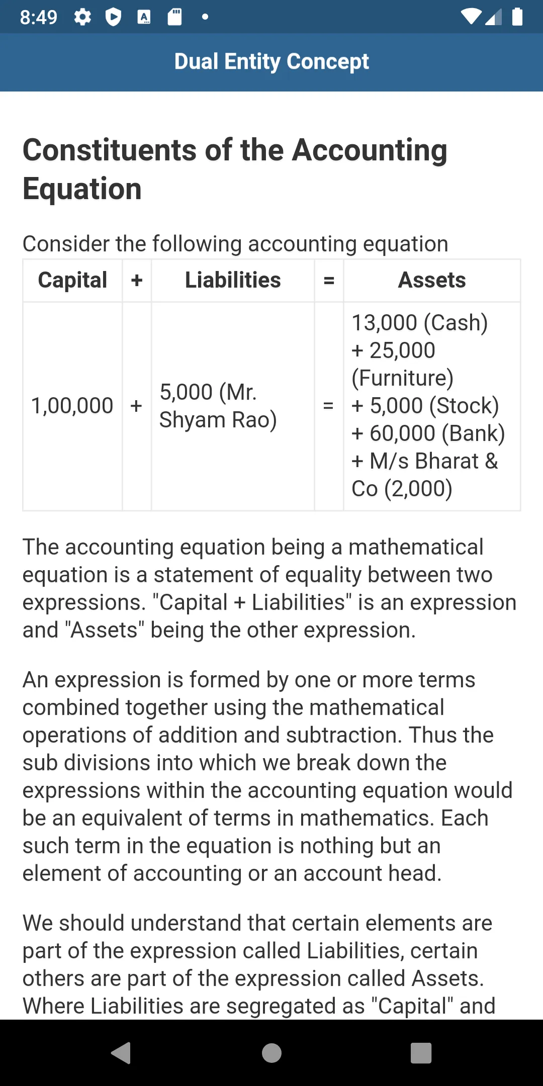 Financial Accounting | Indus Appstore | Screenshot