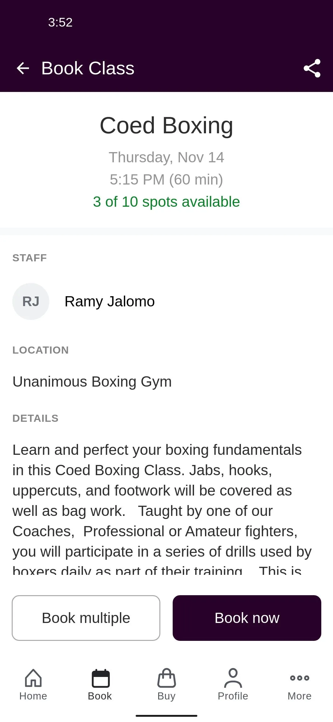 Unanimous Boxing Gym | Indus Appstore | Screenshot