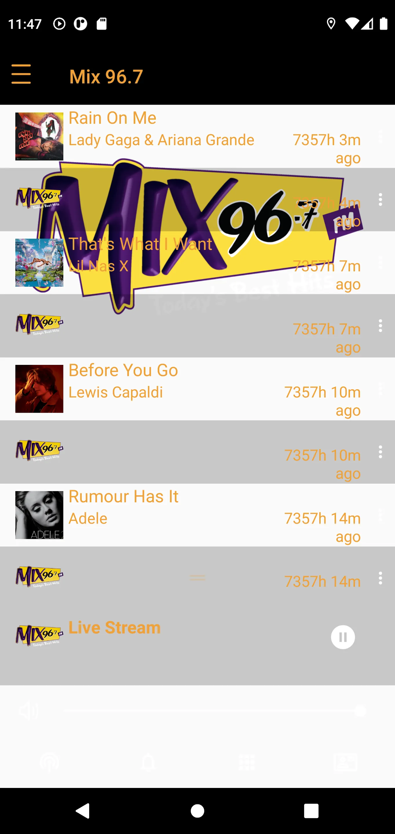 MIX 96.7 | Indus Appstore | Screenshot