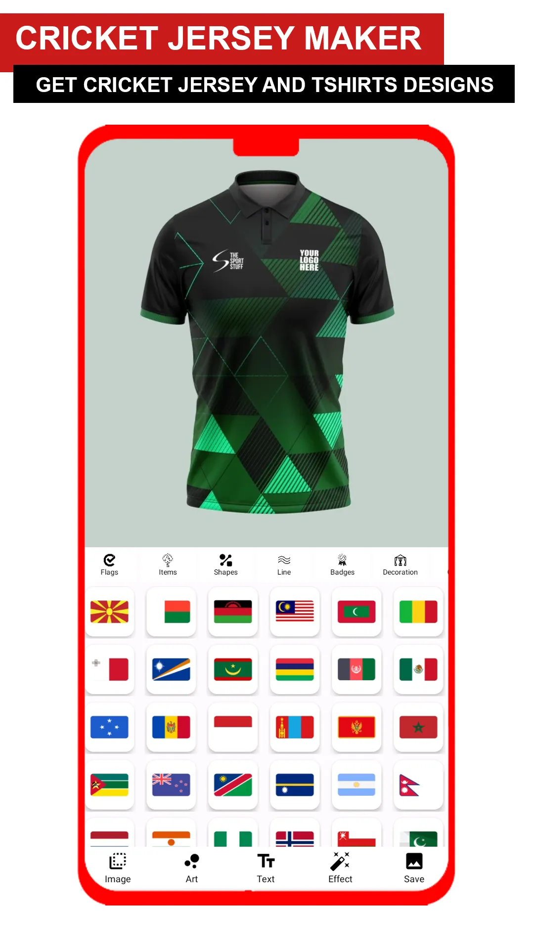 Cricket Jersey Maker | Indus Appstore | Screenshot