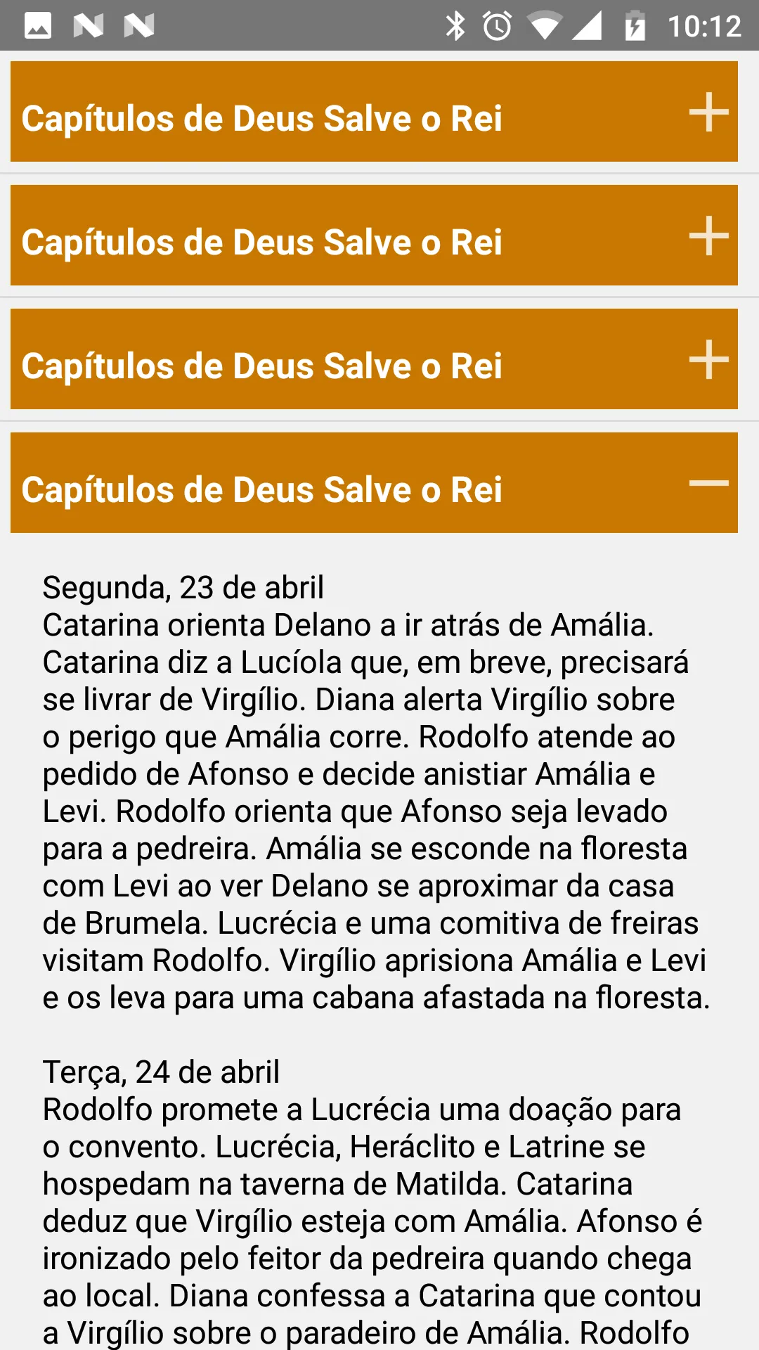 Resumo de Novelas | Indus Appstore | Screenshot