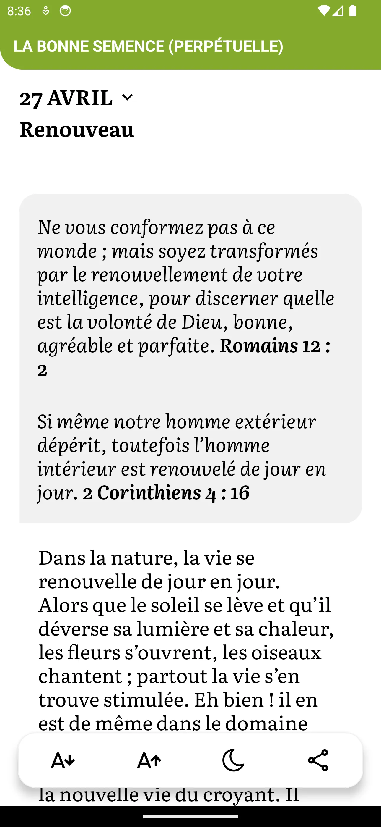 La Bonne Semence (perpétuelle) | Indus Appstore | Screenshot