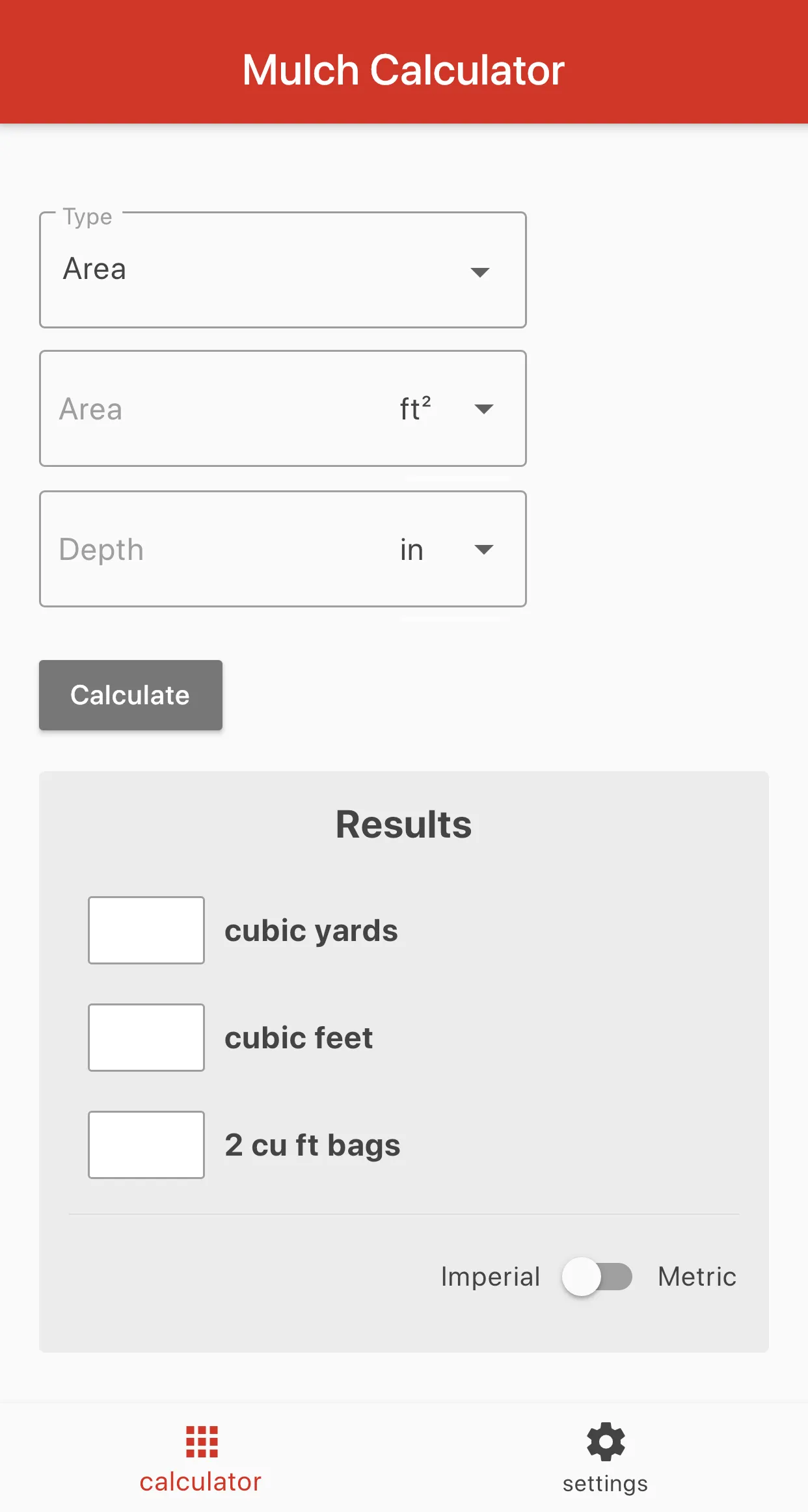 Mulch Calculator | Indus Appstore | Screenshot