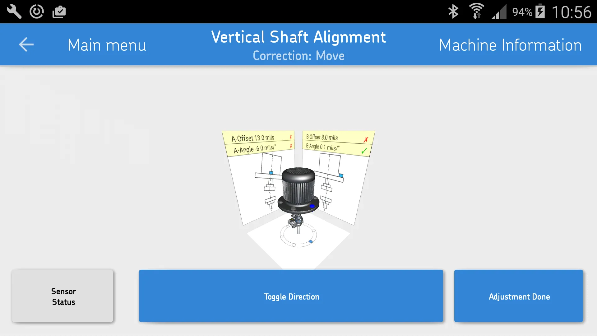 SKF Vertical shaft alignment  | Indus Appstore | Screenshot