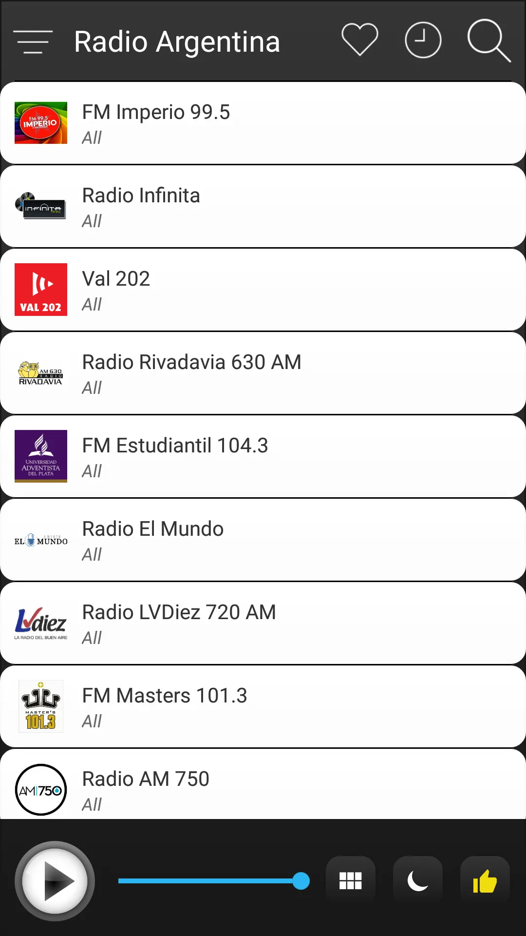 Argentina Radio FM AM Music | Indus Appstore | Screenshot