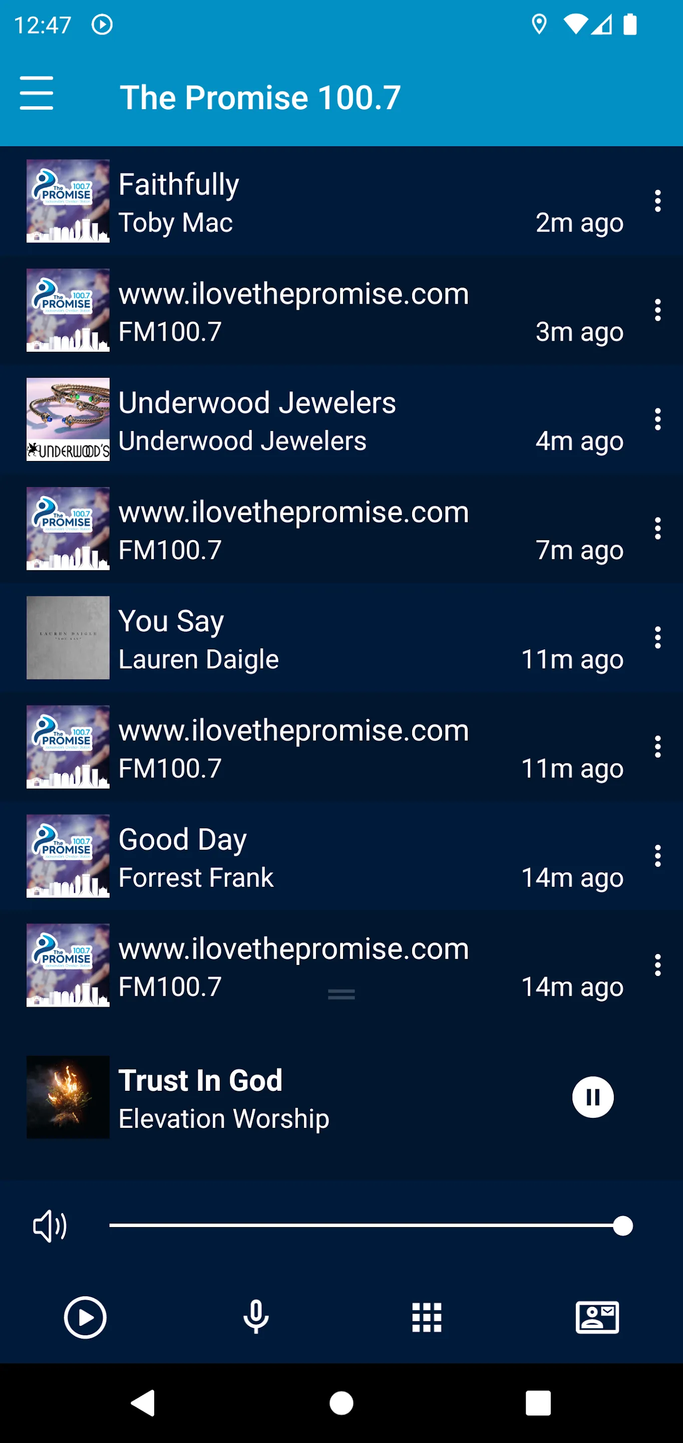 The Promise - FM100.7 | Indus Appstore | Screenshot