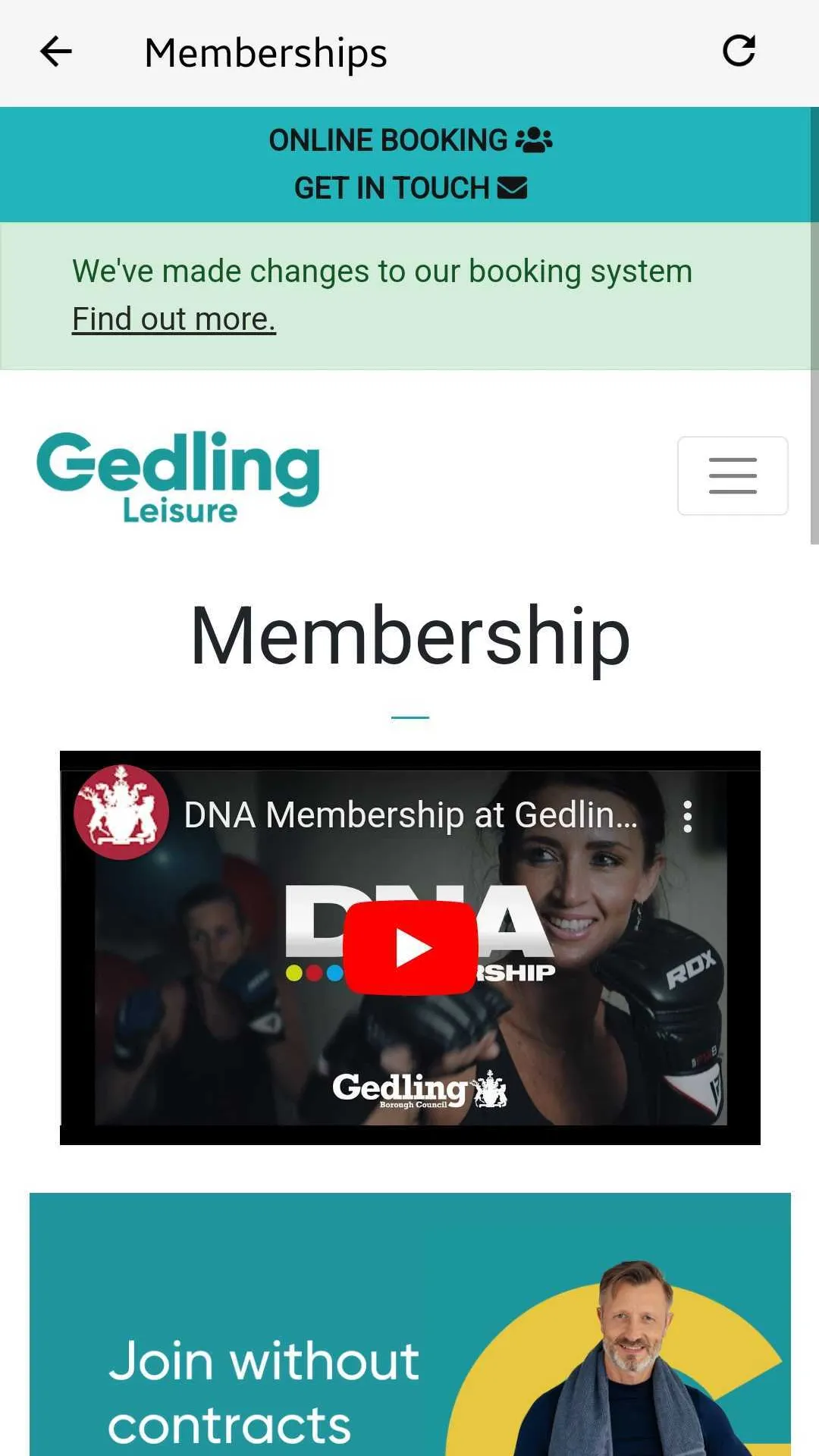 Gedling Leisure – Get Active | Indus Appstore | Screenshot