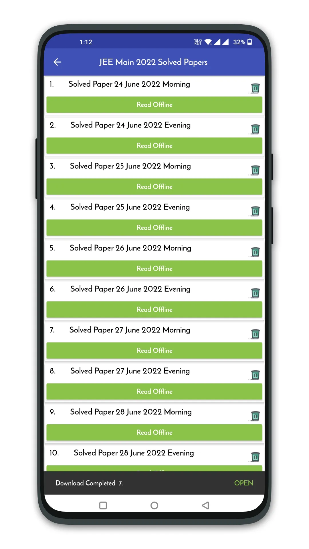 JEE Main Solved Papers | Indus Appstore | Screenshot