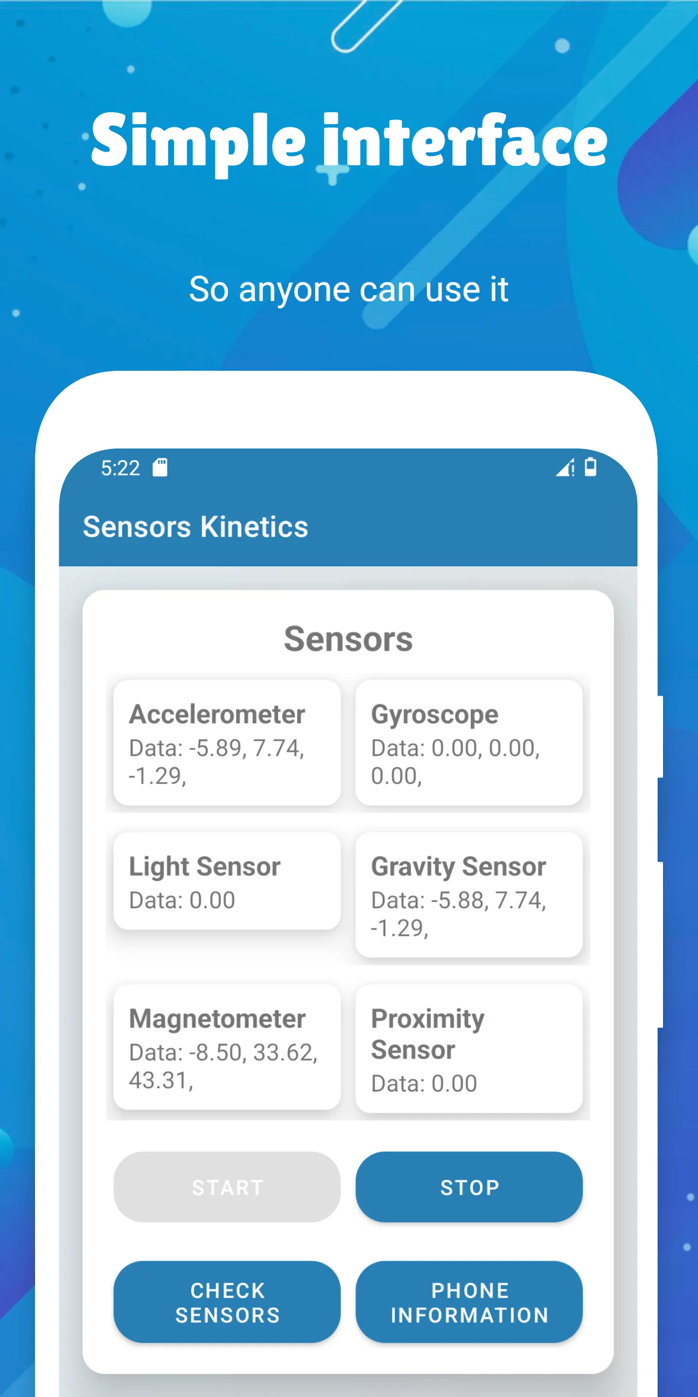 Sensor Kinetics | Indus Appstore | Screenshot