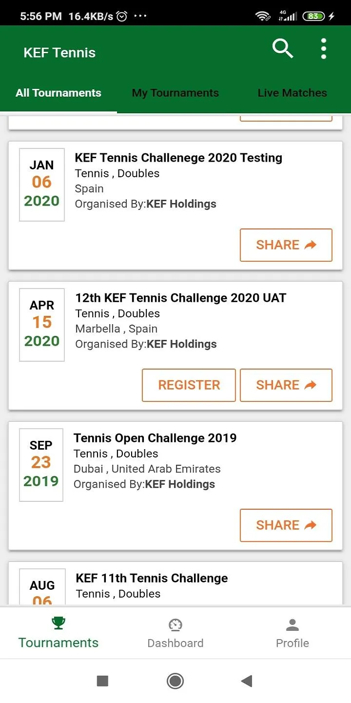 KEF Tennis Challenge | Indus Appstore | Screenshot