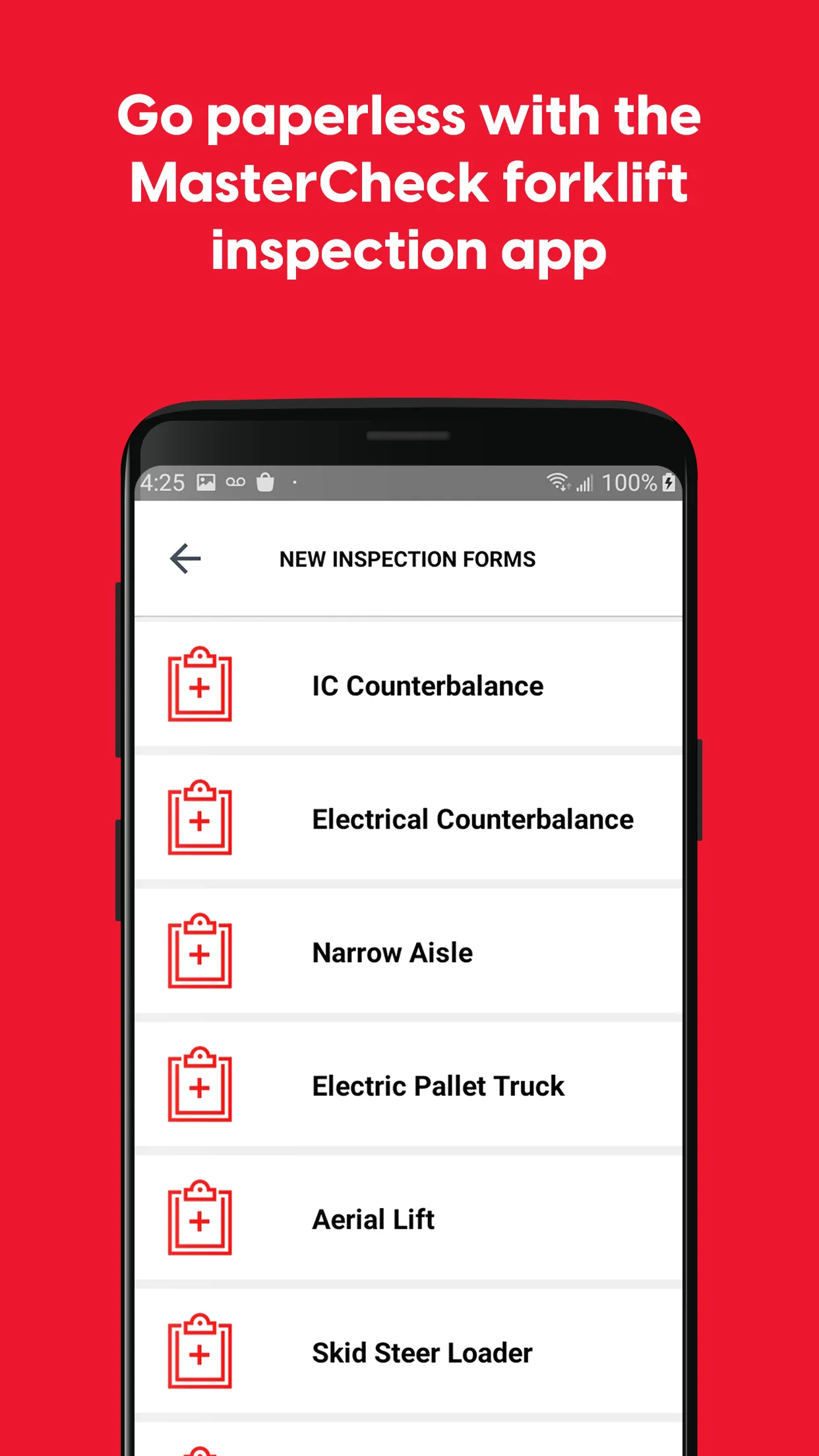 MasterCheck: Inspect Forklifts | Indus Appstore | Screenshot