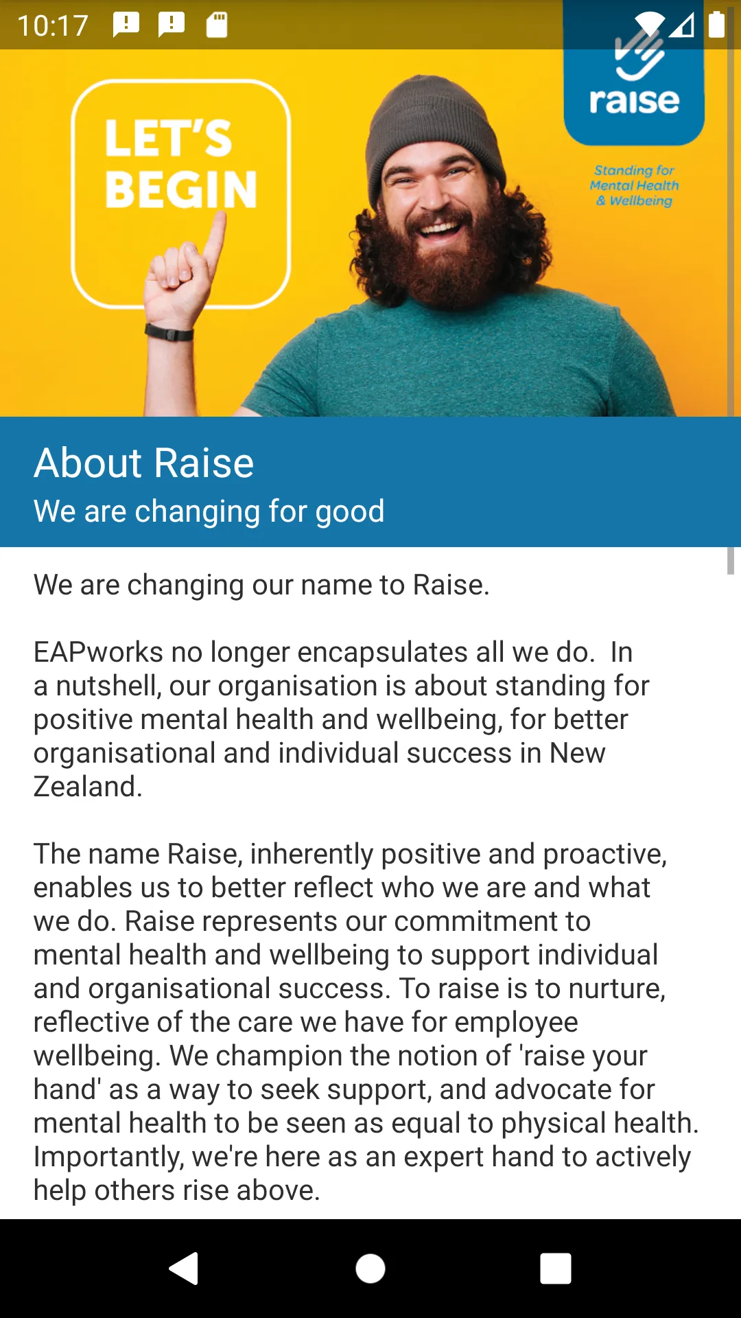 Raise Mental Health & Wellbein | Indus Appstore | Screenshot