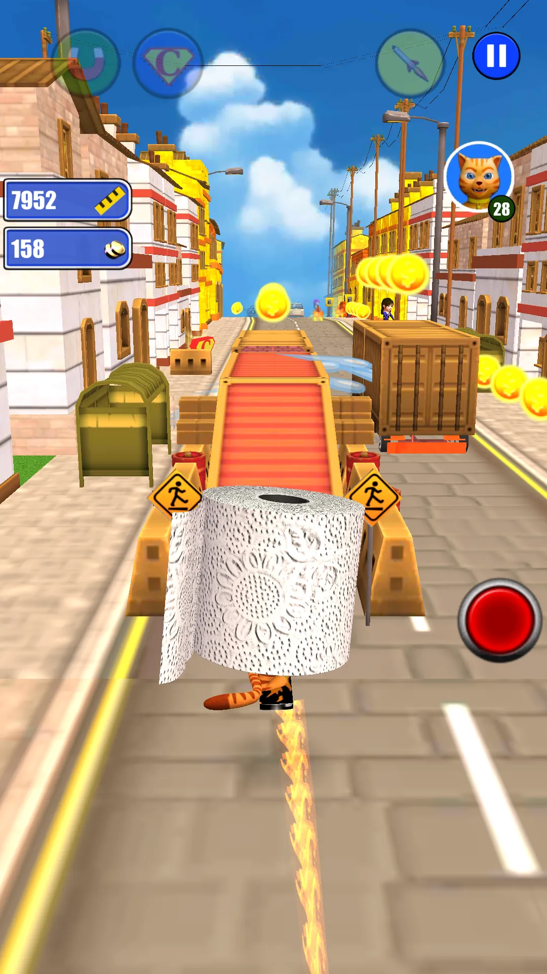 Toilet Paper Cat Run | Indus Appstore | Screenshot