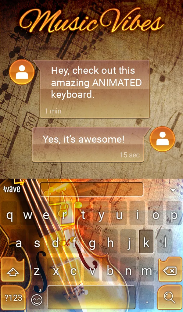 Music Vibes Animated Keyboard | Indus Appstore | Screenshot