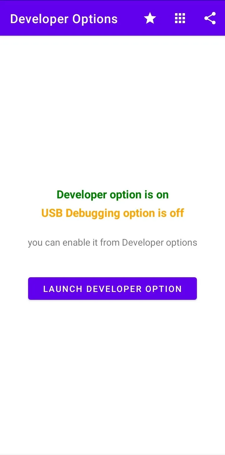 Developer Options | Indus Appstore | Screenshot