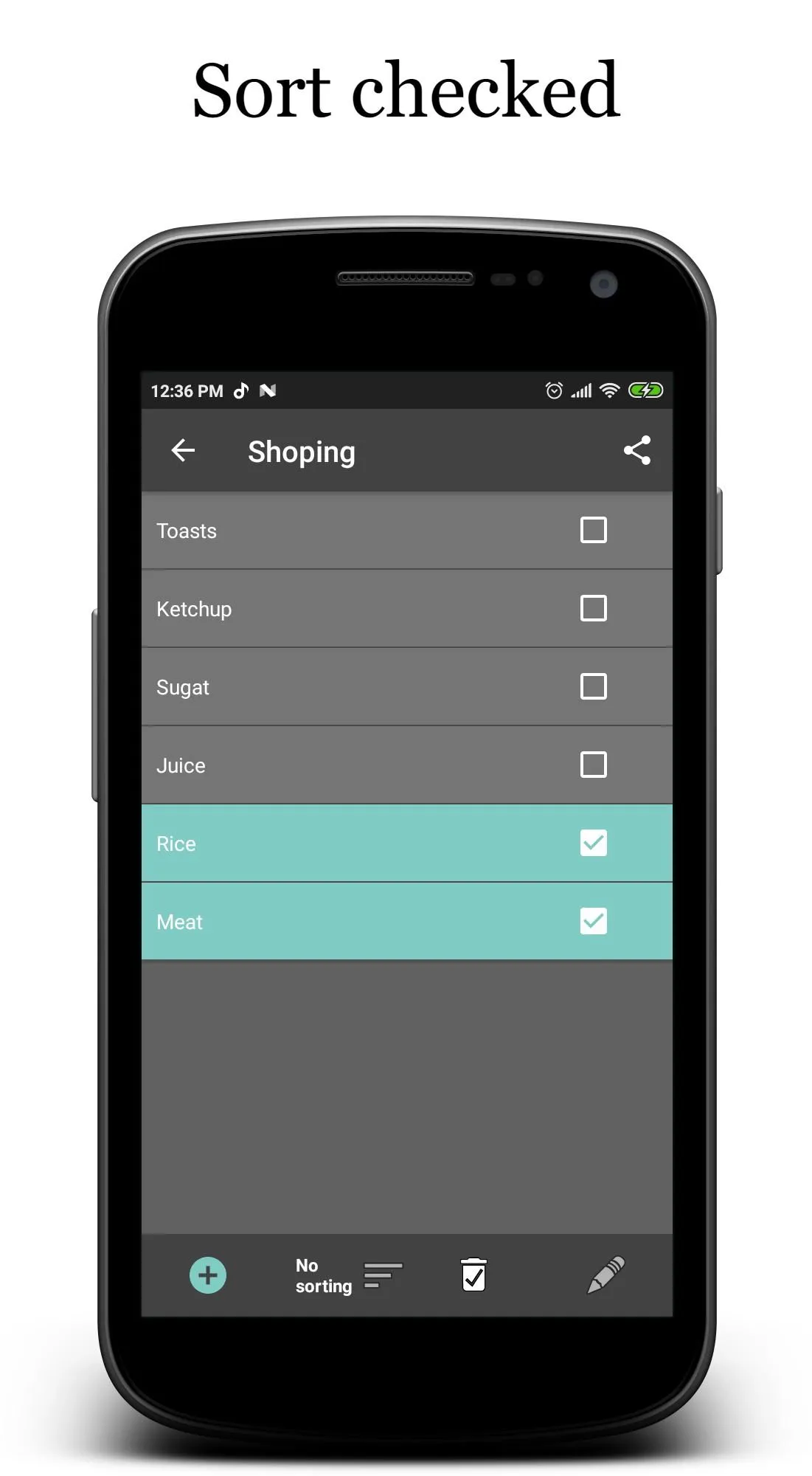 Just lists for everything | Indus Appstore | Screenshot