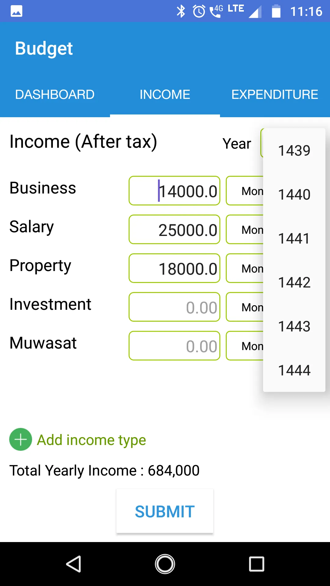 My Budget App | Indus Appstore | Screenshot