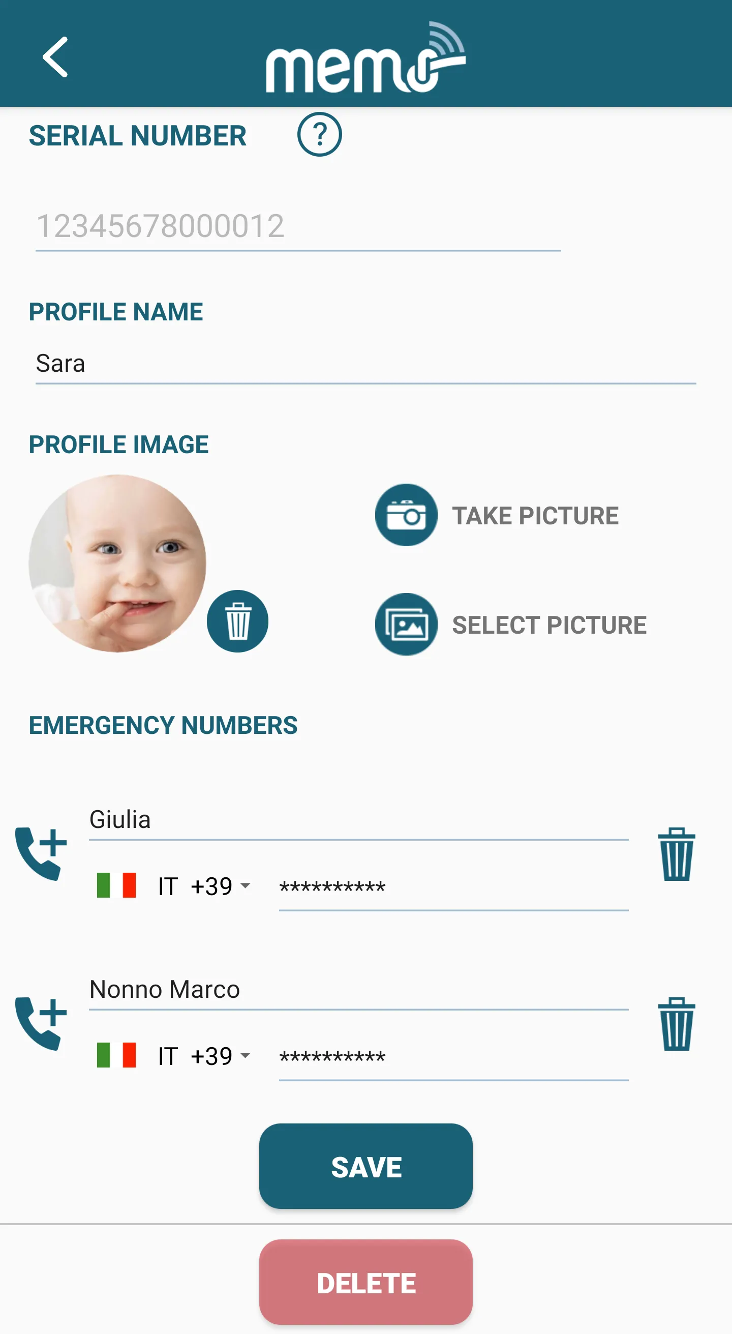 Memo Peg Perego | Indus Appstore | Screenshot