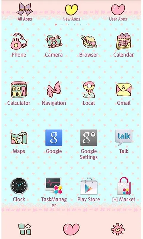 -Minty Ribbon- Theme +HOME | Indus Appstore | Screenshot