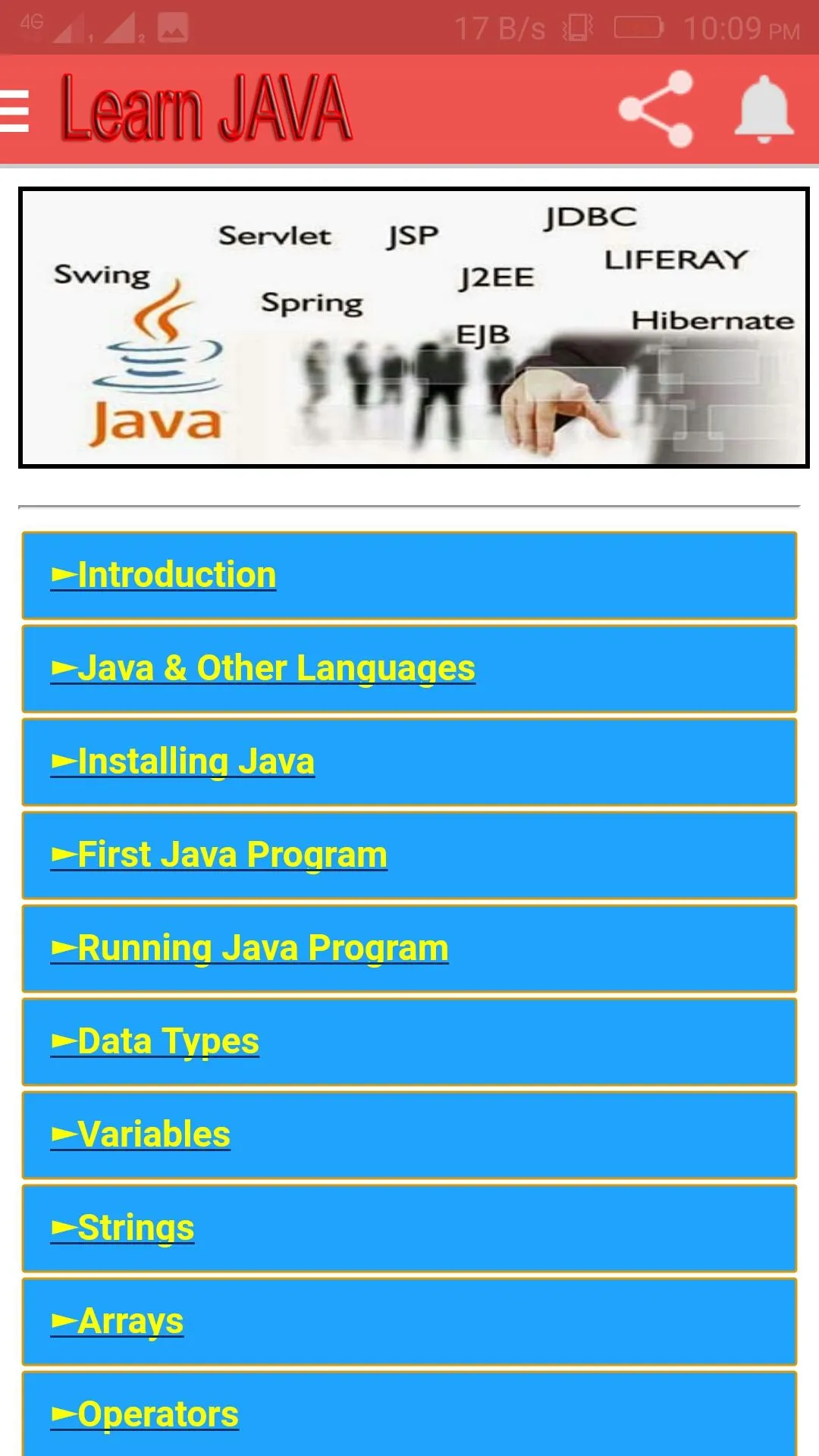 Learn JAVA in Hindi | Indus Appstore | Screenshot