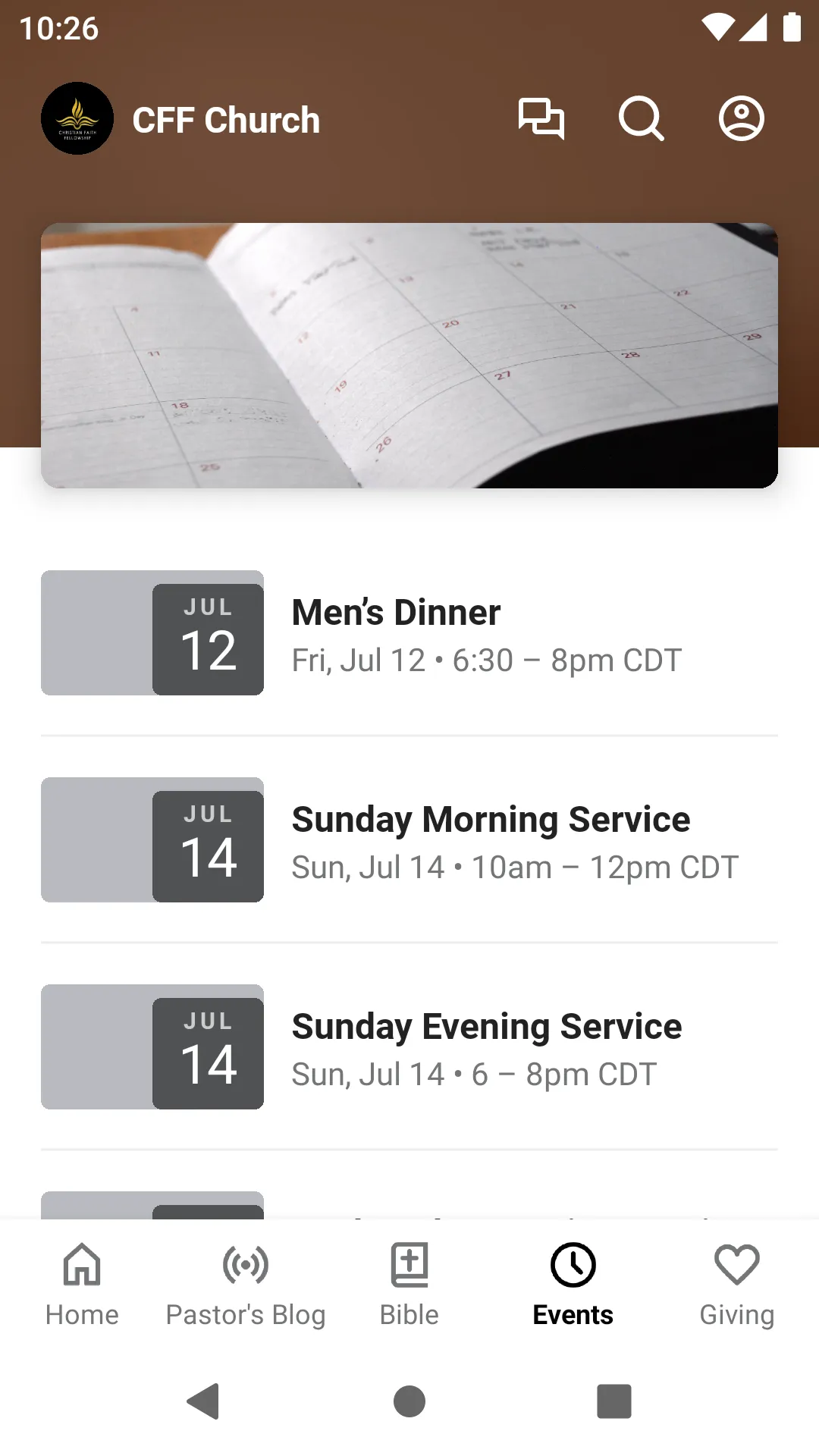 CFF Church | Indus Appstore | Screenshot