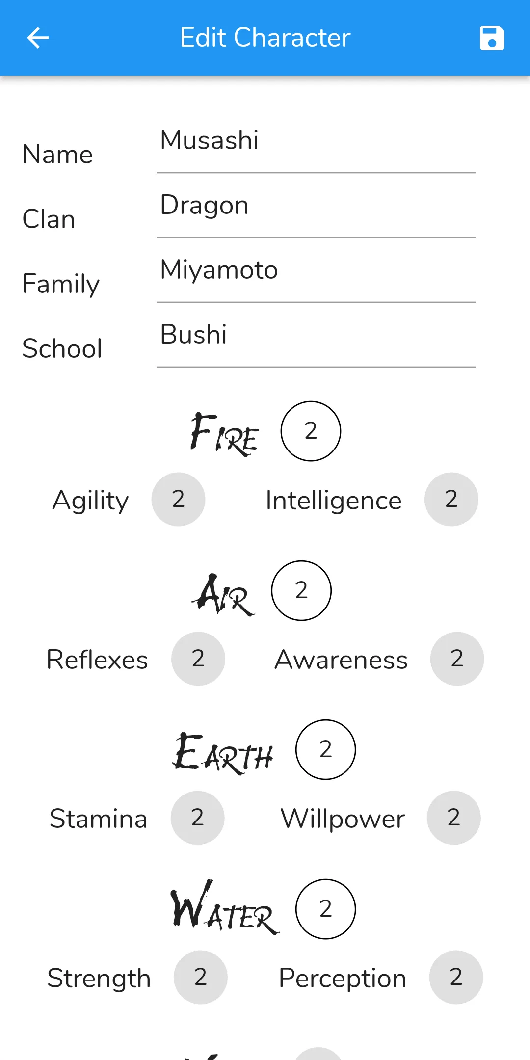 Lo5R Character Sheet | Indus Appstore | Screenshot