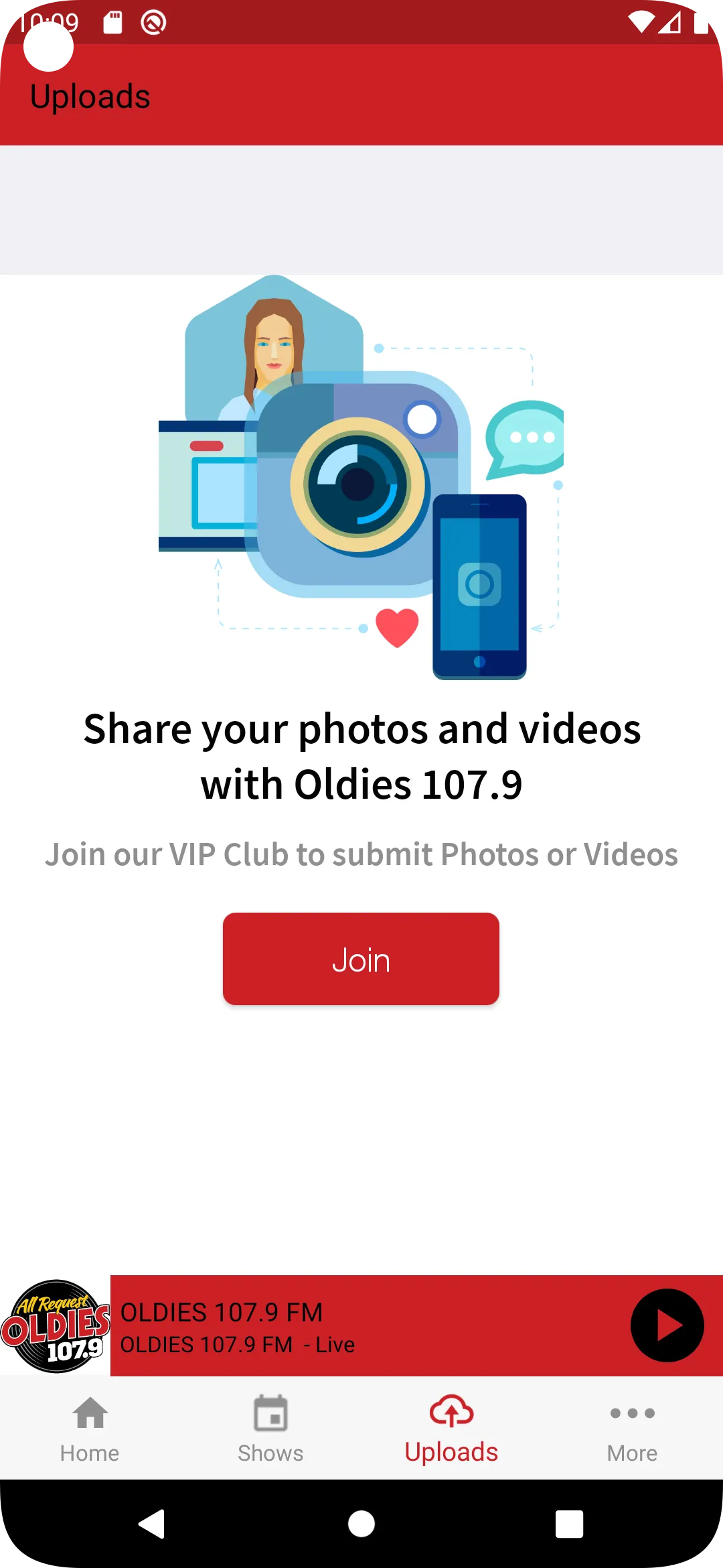 Oldies 107.9 | Indus Appstore | Screenshot