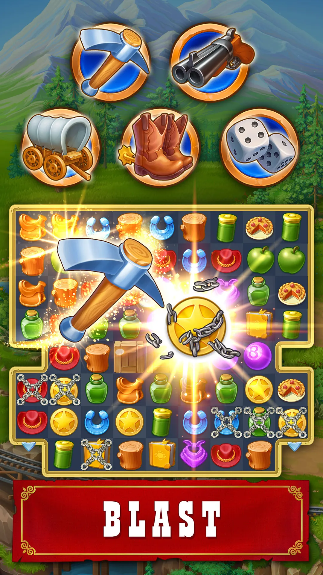 Jewels of the Wild West・Match3 | Indus Appstore | Screenshot