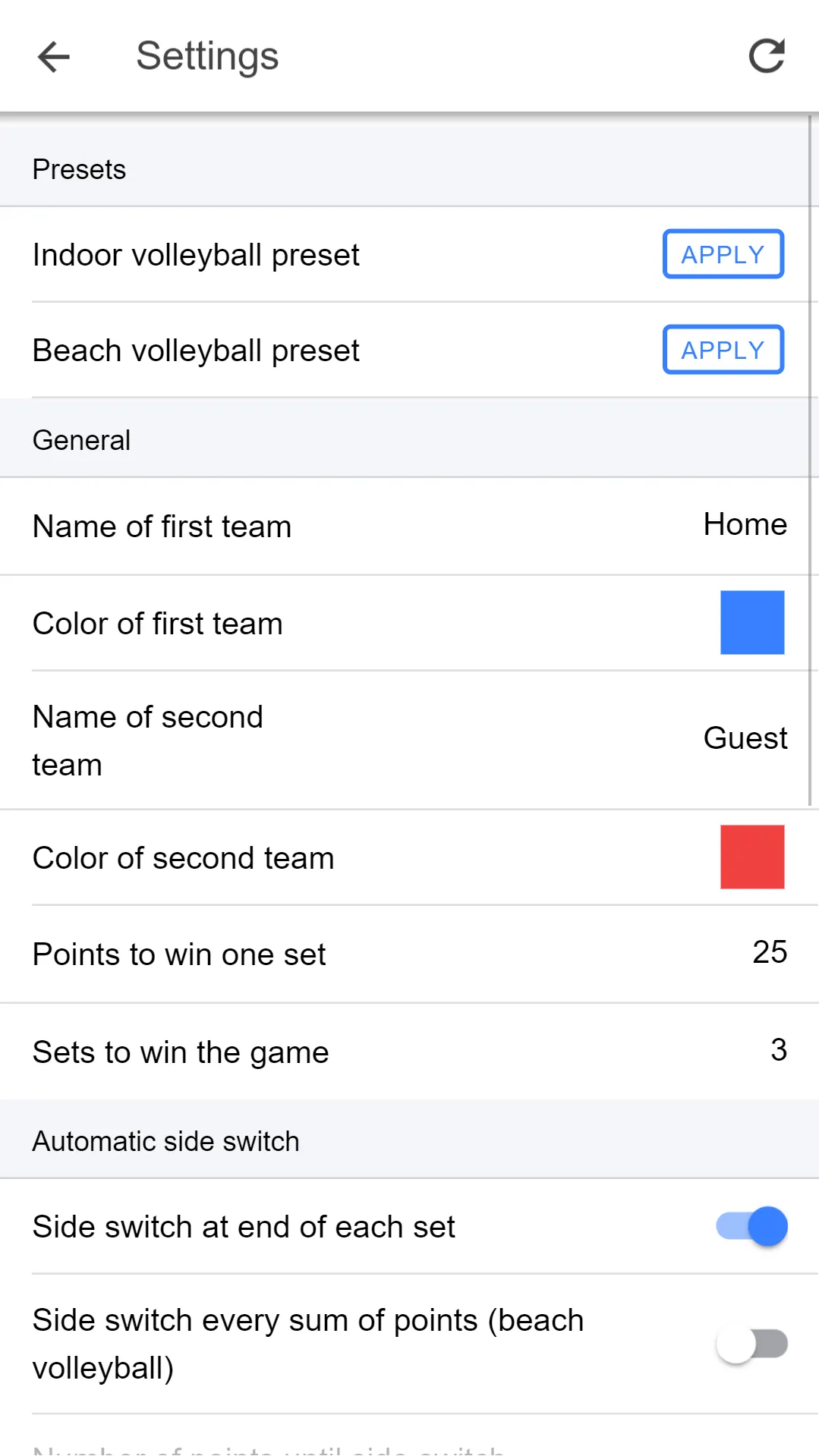 Volleyball Score Simple | Indus Appstore | Screenshot