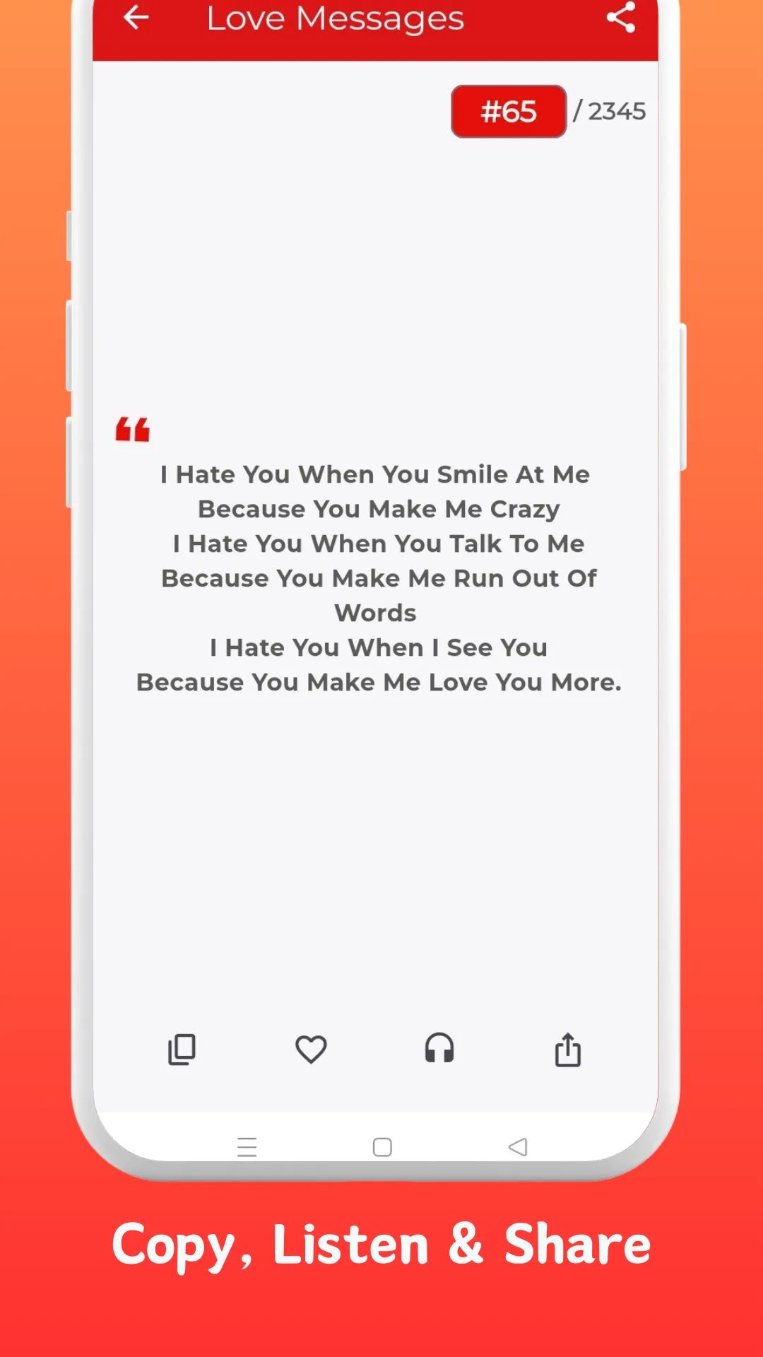 Love Test : Pickup Lines | Indus Appstore | Screenshot