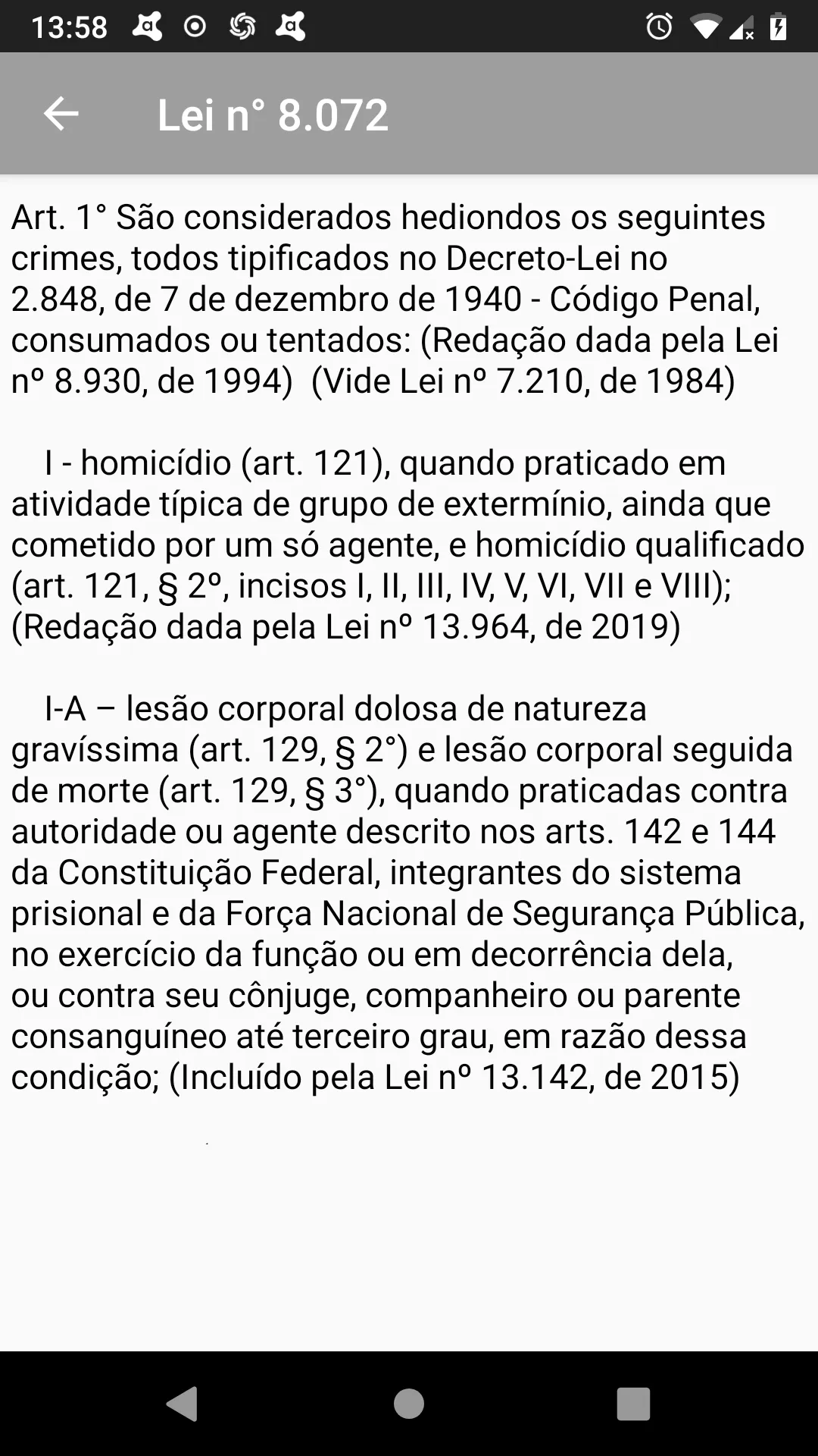 Lei de Crimes Hediondos 2024 | Indus Appstore | Screenshot