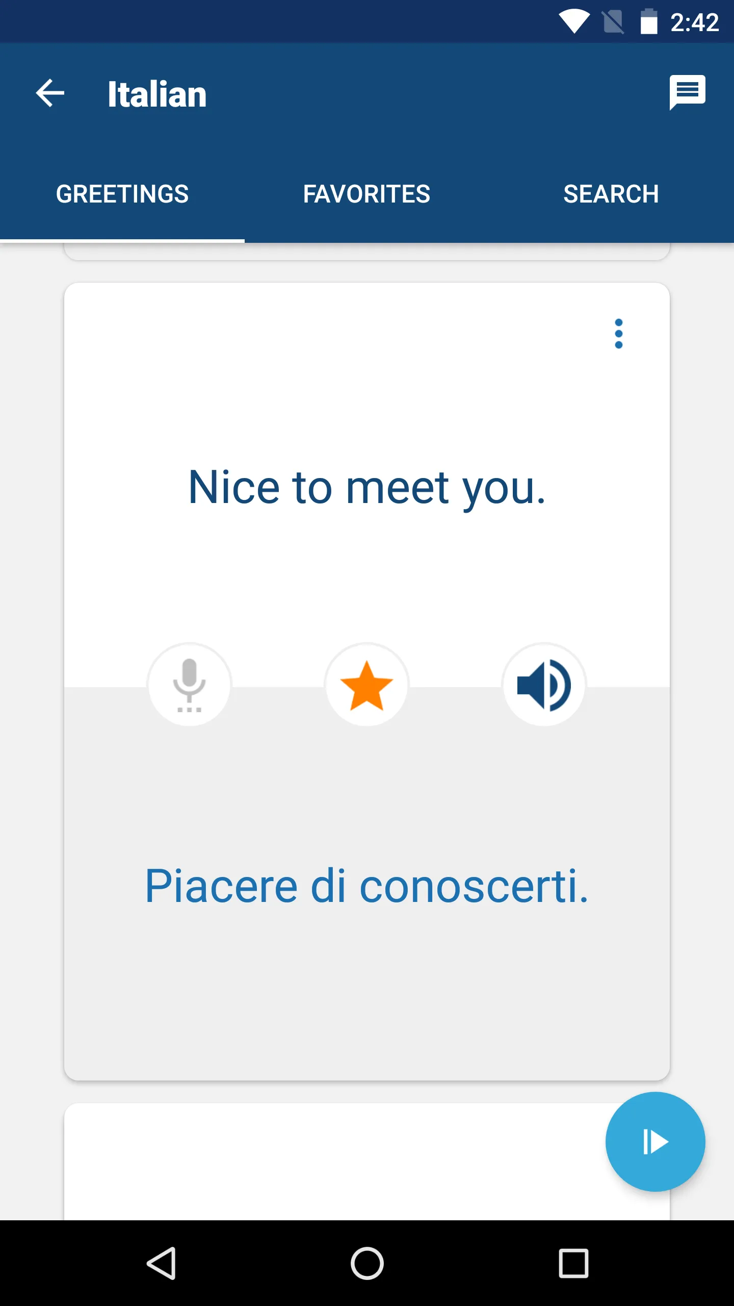 Learn Italian | Translator | Indus Appstore | Screenshot