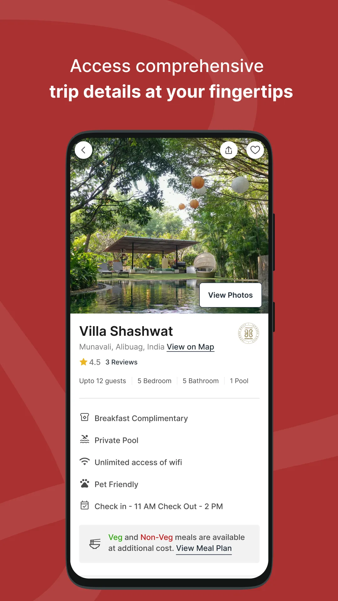 Lohono Stays: Luxury Villas | Indus Appstore | Screenshot