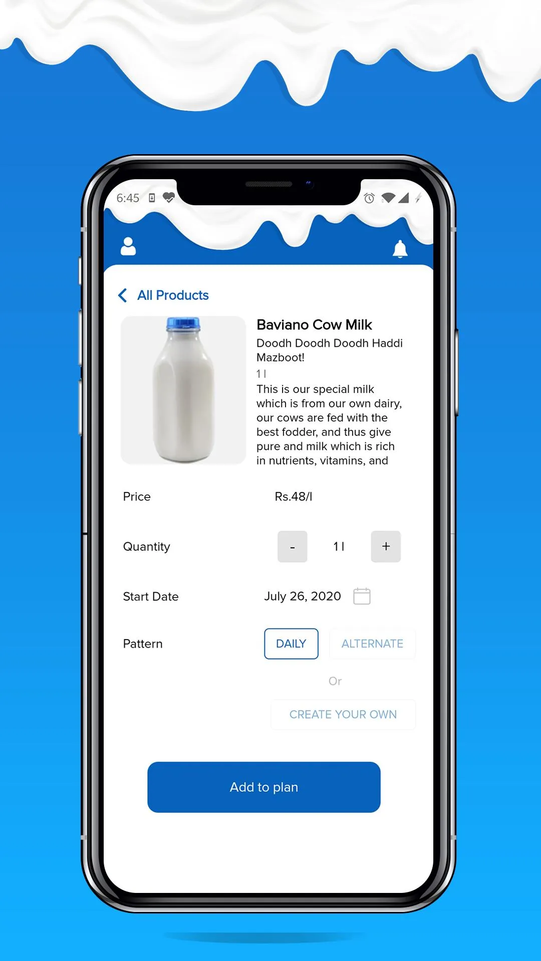 Baviano Milk & More | Indus Appstore | Screenshot