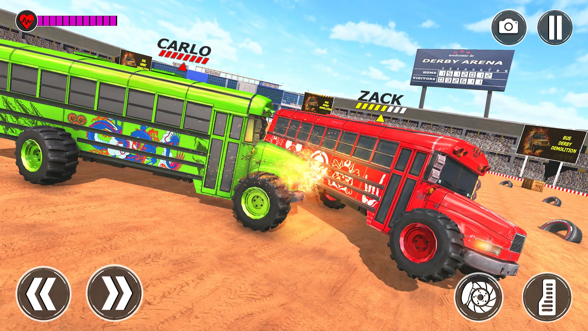 Monster Bus Derby Destruction | Indus Appstore | Screenshot