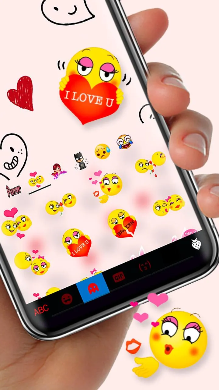 Hearts Doodles Theme | Indus Appstore | Screenshot