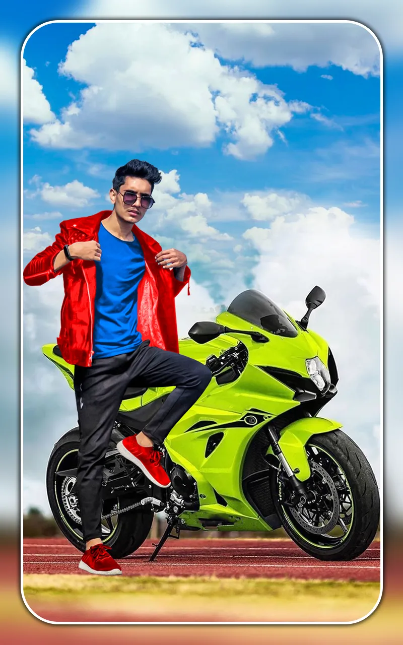 Bike photo editor rider frames | Indus Appstore | Screenshot