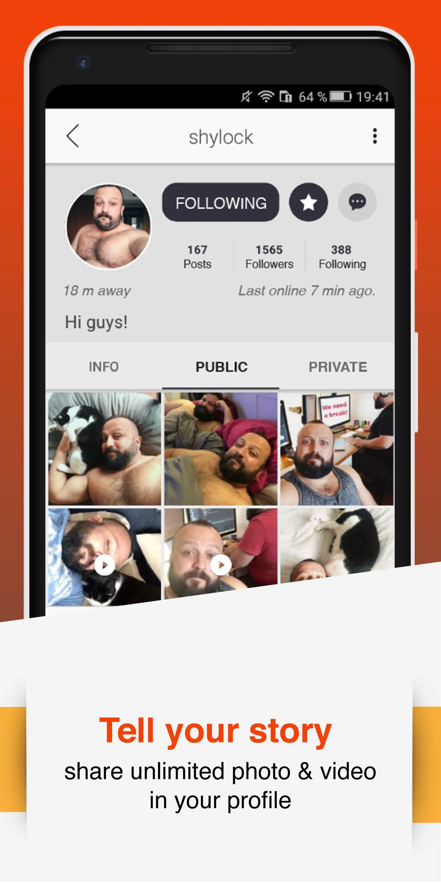 W | Bear : Gay Bear's Chat App | Indus Appstore | Screenshot