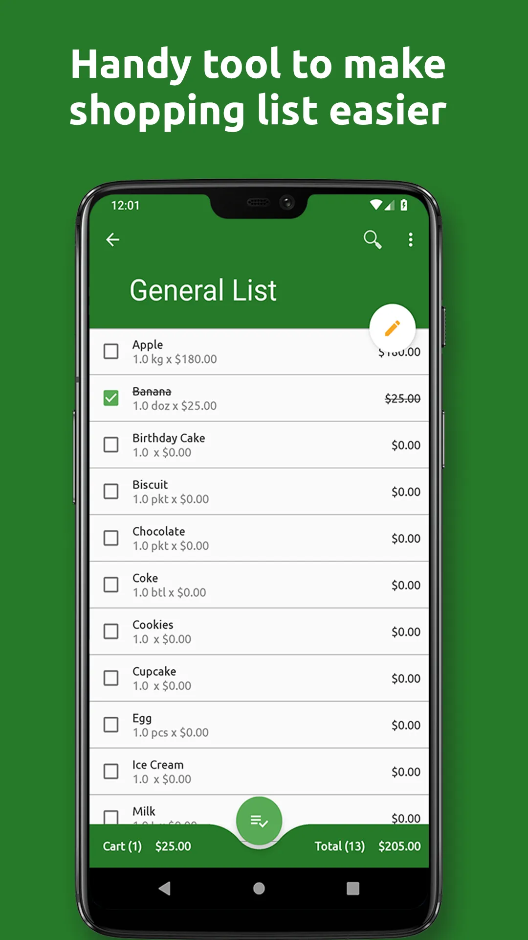 Shopping List Pro | Indus Appstore | Screenshot