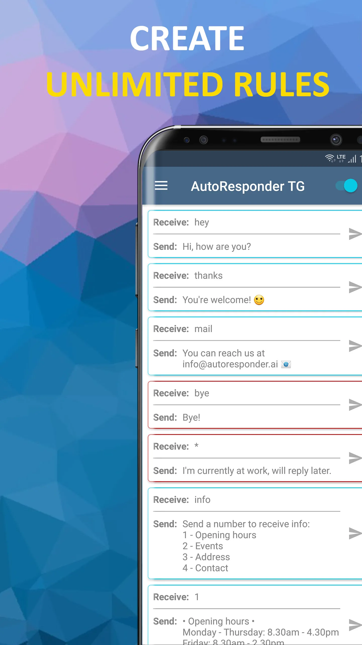 AutoResponder for TG | Indus Appstore | Screenshot