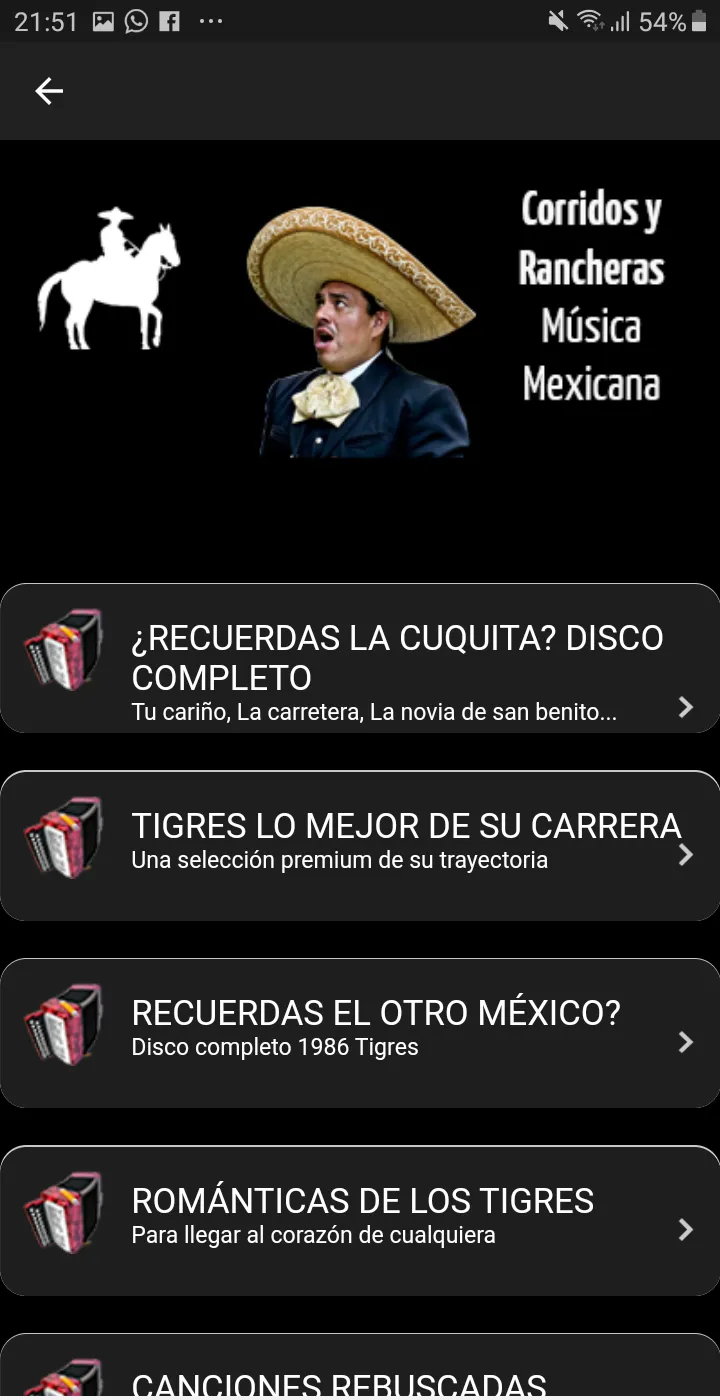 Corridos mexicanos y rancheras | Indus Appstore | Screenshot