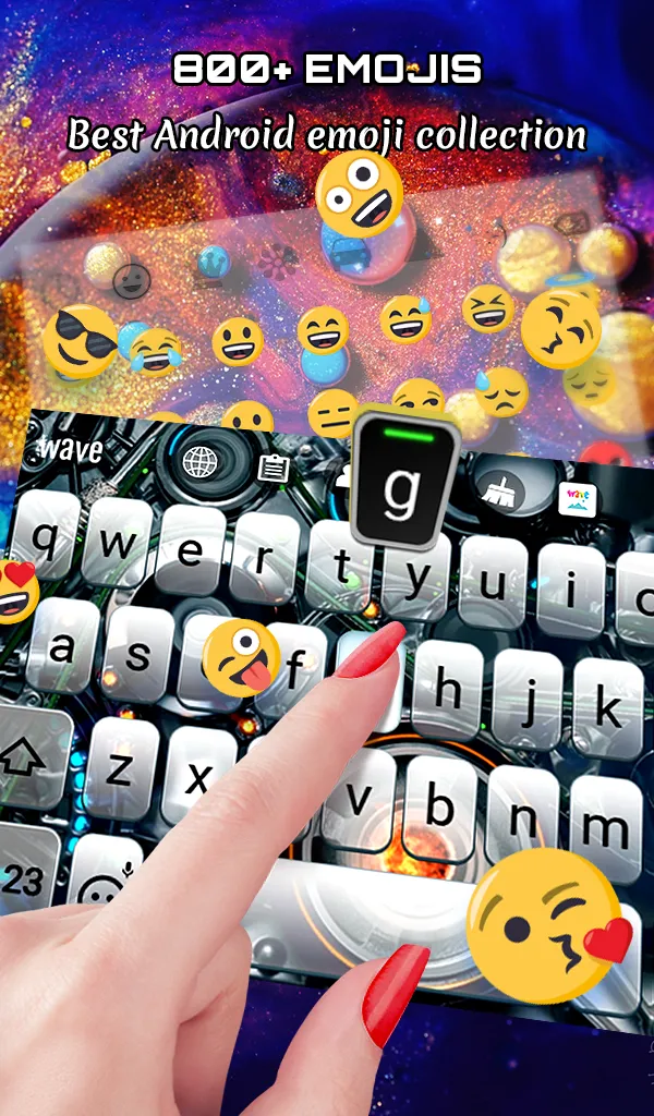 Tech Live Wallpaper + Keyboard | Indus Appstore | Screenshot