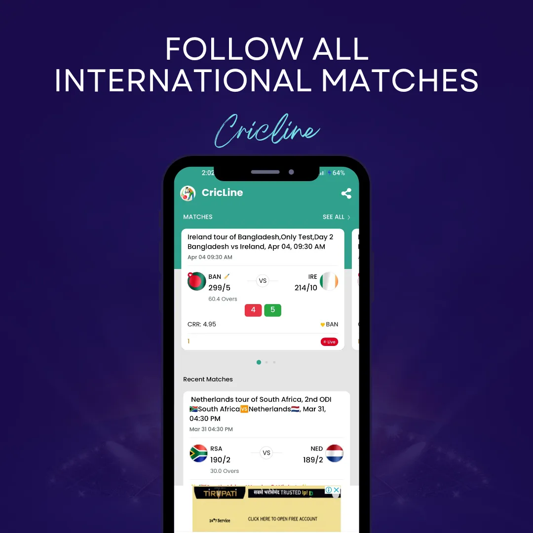 CricLine - Live Cricket Line | Indus Appstore | Screenshot